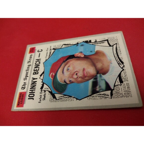 JOHNNY BENCH - 1970 Topps Card # 464 - Sporting News All-Star Cincinnati Reds - Picture 7 of 11